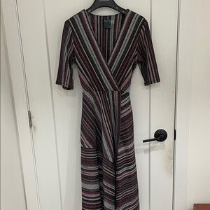 Gabby Skye tie striped dress